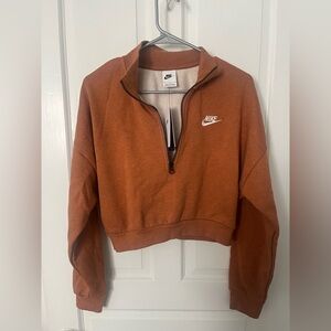 Nike Cropped Half Zip Sweatshirt